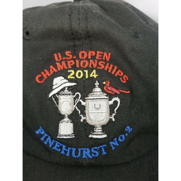 Pinehurst USGA Member Golf Hat Cap Black Adjustable Strapback 2014 US Open - Picture 2 of 9